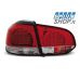Golf 6 galiniai raudoni Led žibintai 2